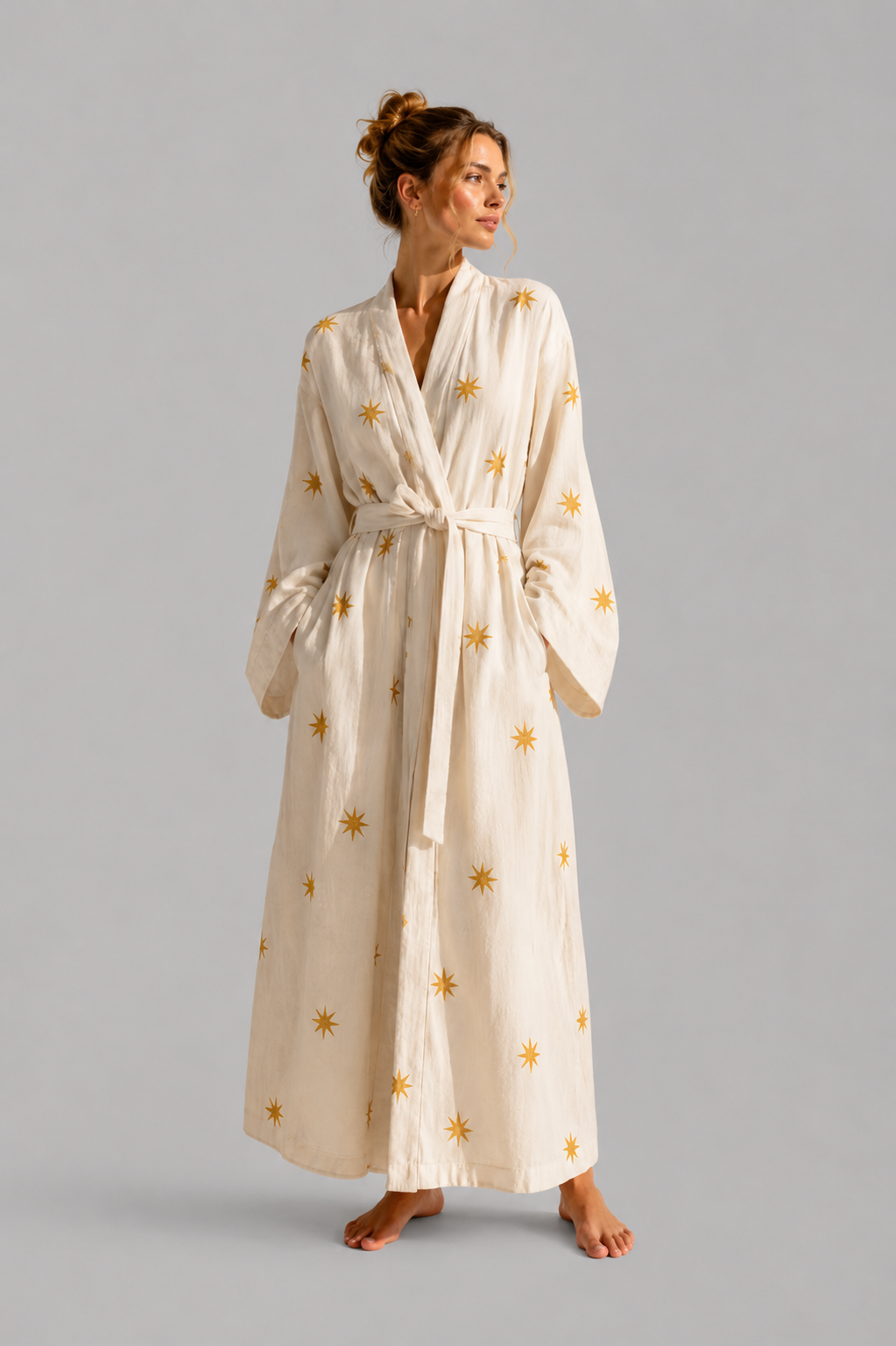 Linen Long Robe