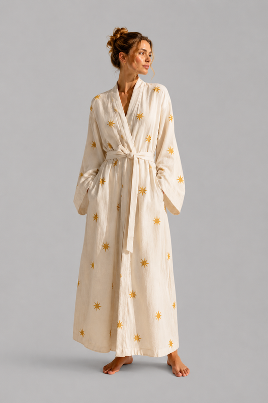 Linen Long Robe