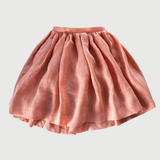 Light Coral Linen Skirt