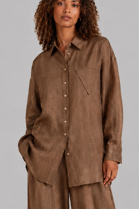 Linen Wide Leg High Waist Pant
