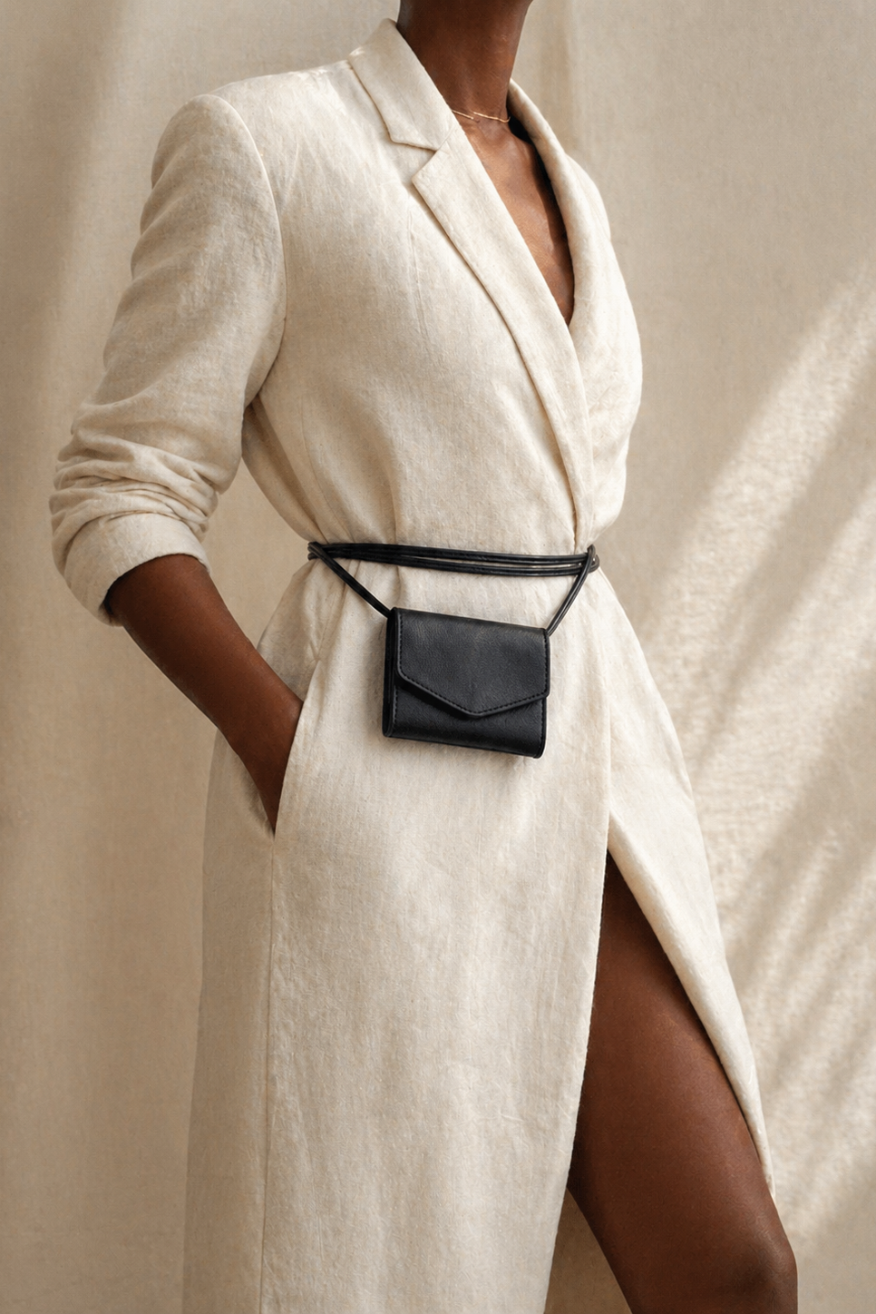 Leather Wallet Belt Set