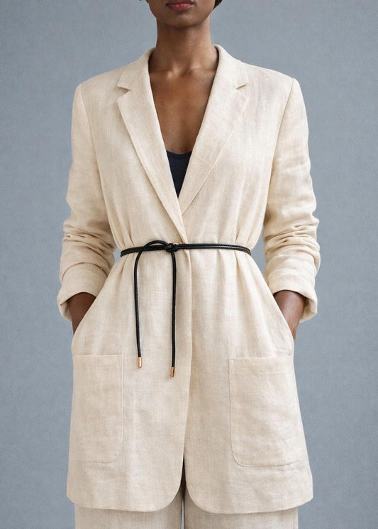 Genuine Leather Rope Wrap Belt