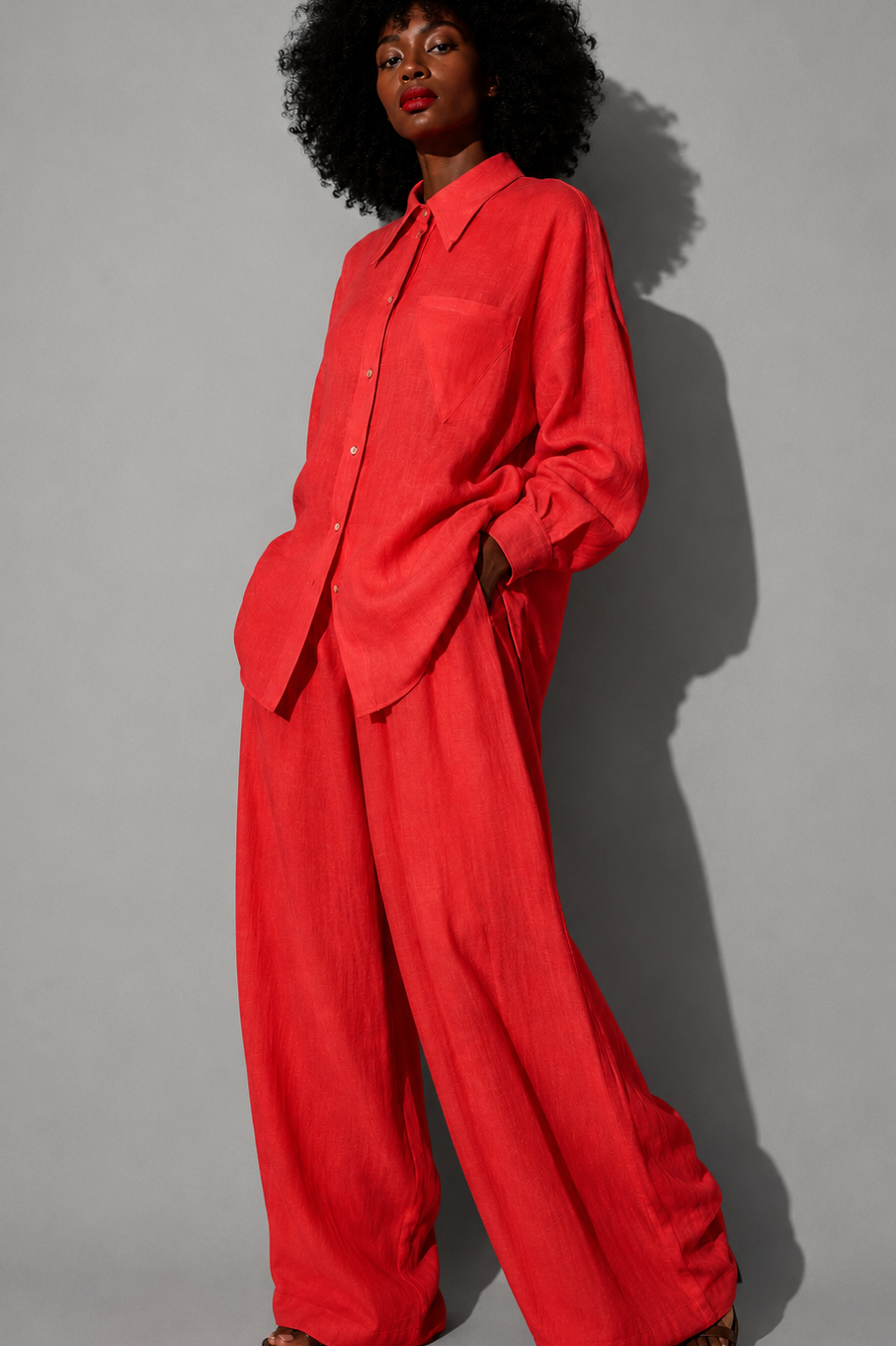 Linen Wide Leg High Waist Pant