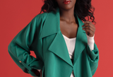 Green Short Trench Coat
