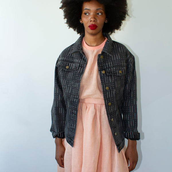 Light Coral Linen Skirt