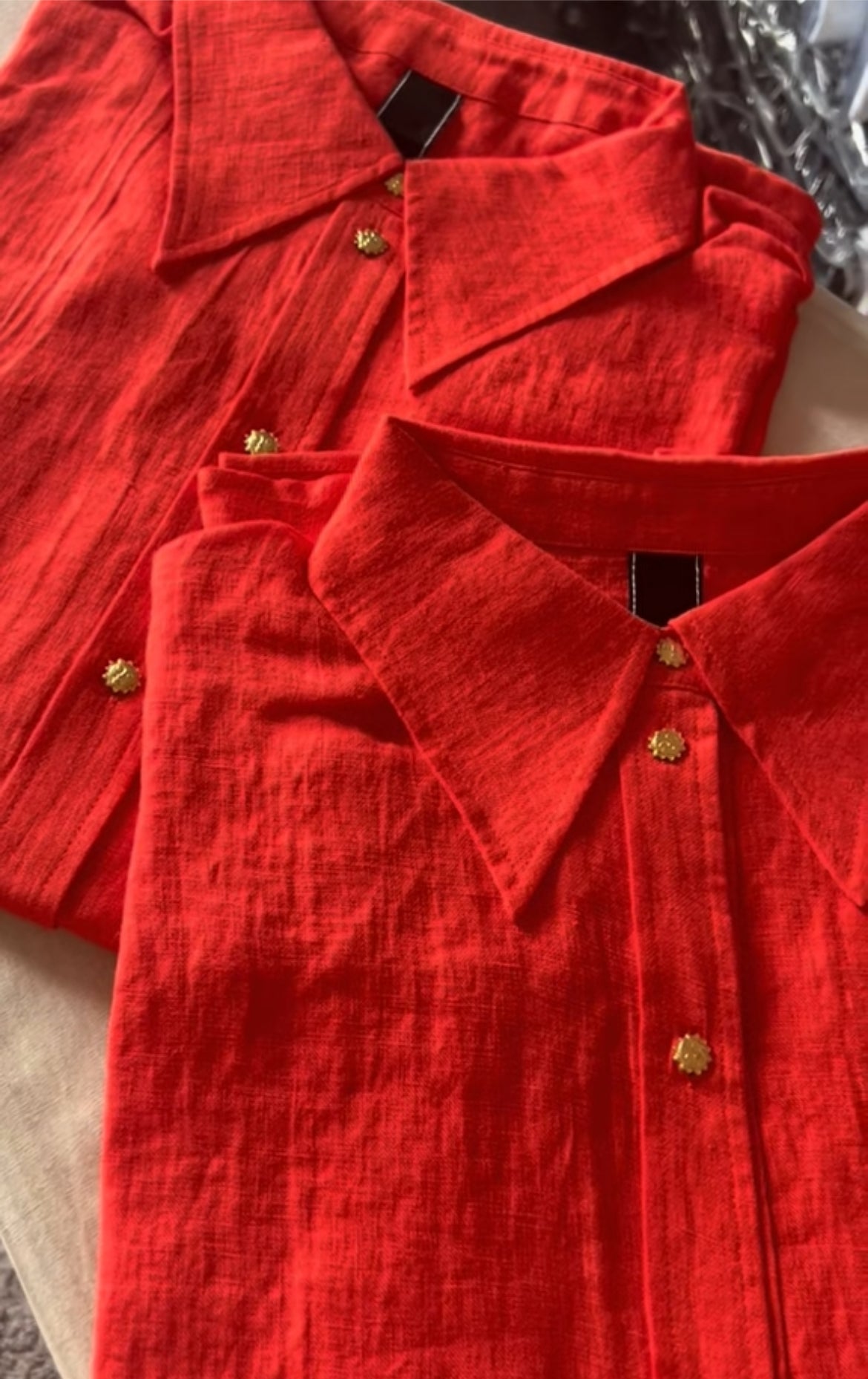 Linen Button Down Long Sleeve Shirt